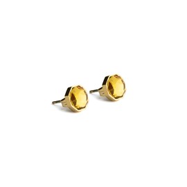 Boucles d'oreilles thalassa citrine