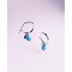 Boucles d'oreilles afti aventurine Bleu