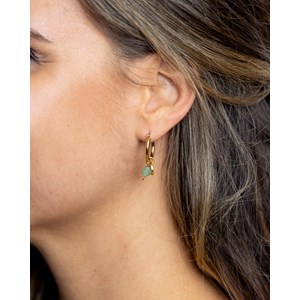 Boucles d'oreilles afti aventurine Vert