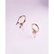 Boucles d'oreilles afti quartz rose Rose Pâle