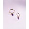 Boucles d'oreilles afti amethyste Violet