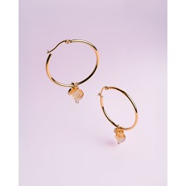 Boucles d'oreilles nisi citrine