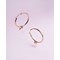 Boucles d'oreilles nisi Rose Pâle