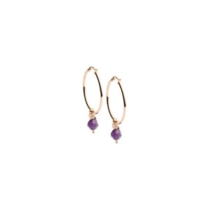 Boucles d'oreilles nisi amethyste Violet