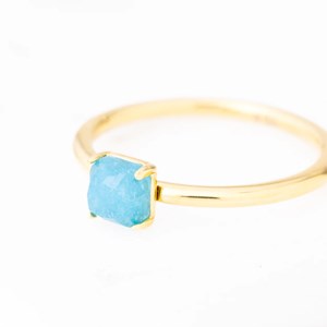 Bague athena blue cristal de roche 52