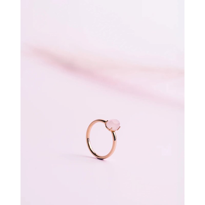 Bague delphi pink quartz rose