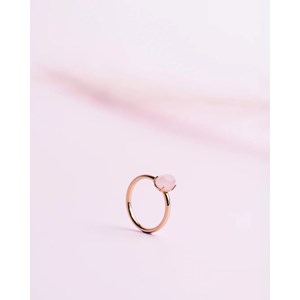 Bague delphi pink quartz rose 62