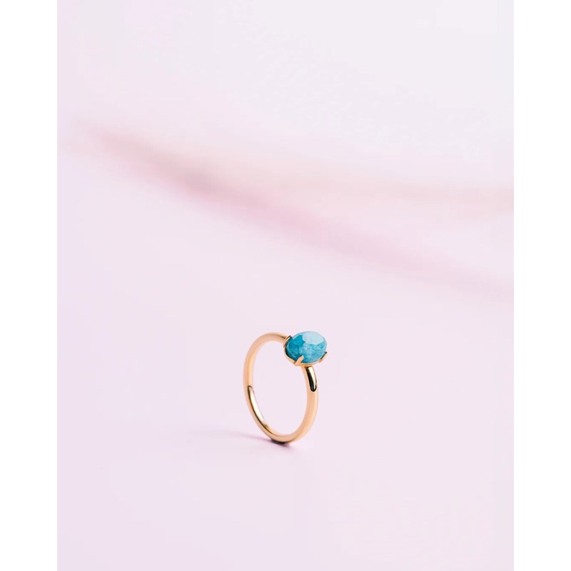 Bague delphi blue cristal de roche