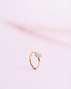 Bague delphi green aventurine 56