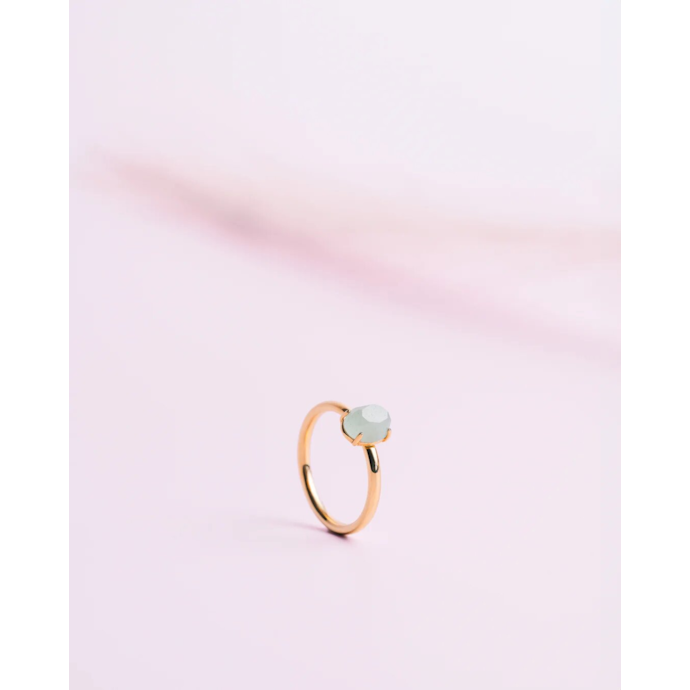 Bague delphi green aventurine 56