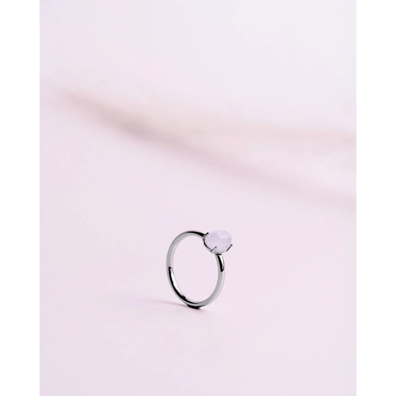 Didyma - Bague delphi pink silver quartz rose