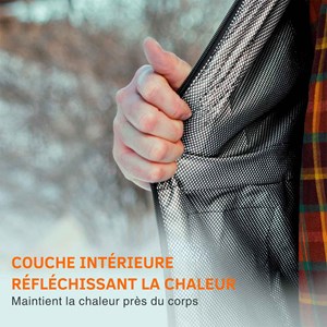 Gilet chauffant homme thaw - rechargeable usb-c, chaleur jusqu’à 9h - taille l