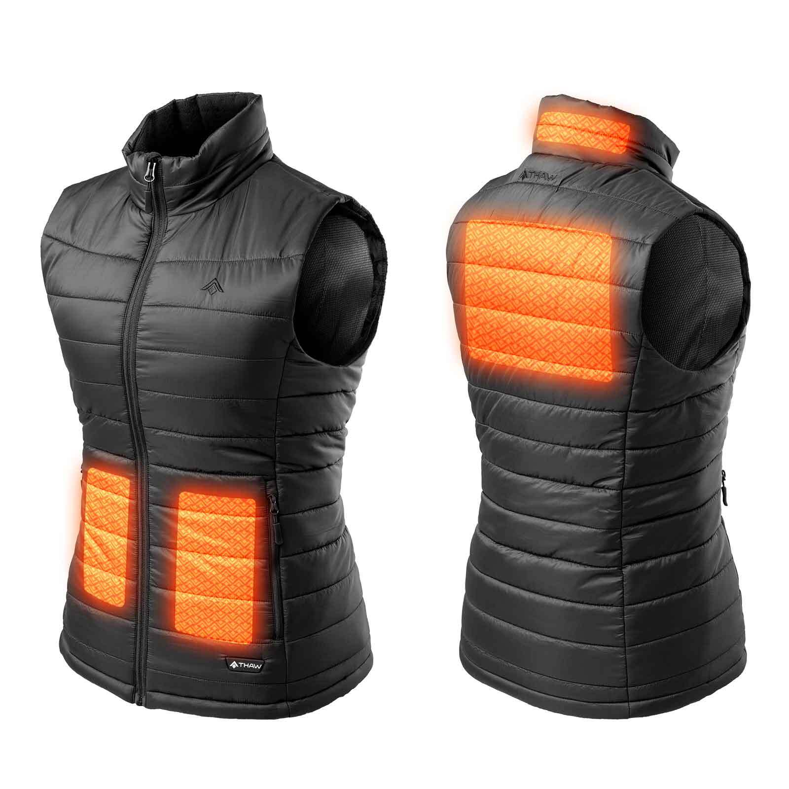 Gilet chauffant pour homme avec batterie 16000 mAh et 8 zones de chauffage, veste chauffante électrique rechargeable à 3 niveaux, gilet d'hiver pour randonnée, camping, pêche, ski, taille M | FR