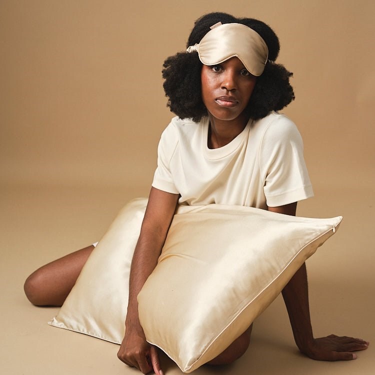 Pack découverte en soie champagne 51x76