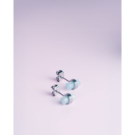 Boucles d'oreilles ilios aquamarine