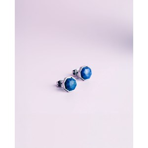 Boucles d'oreilles thalassa aventurine Bleu foncé