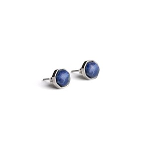 Boucles d'oreilles thalassa aventurine Bleu foncé