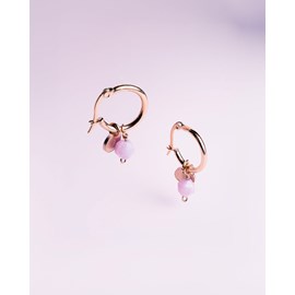 Boucles d'oreilles afti lepidolite
