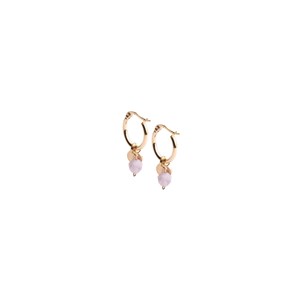 Boucles d'oreilles afti lepidolite Lila