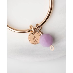 Boucles d'oreilles nisi lepidolite Lila