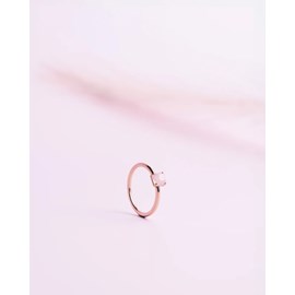 Bague athena pink quartz rose