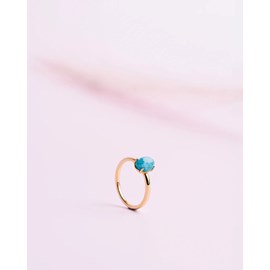 Bague delphi blue cristal de roche