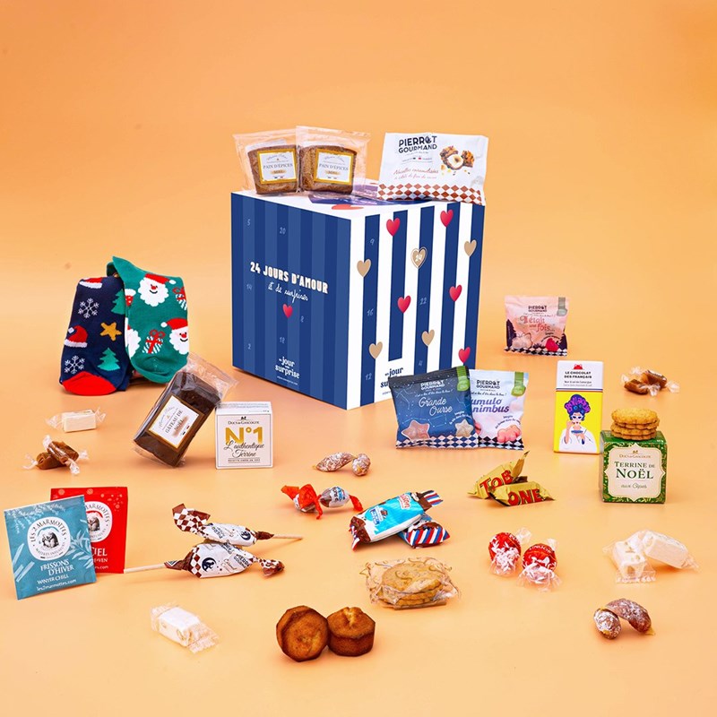 Calendrier de l'avent couple gourmand duo