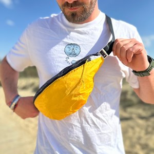 Sacoche banane aéro jaune et noir