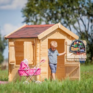 Cabane enfant exterieur 1.1m2 - avec plancher - 146x112xh145cm