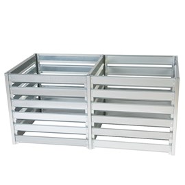 Composteur de jardin - 182 x 91 x h85 cm - 1408l