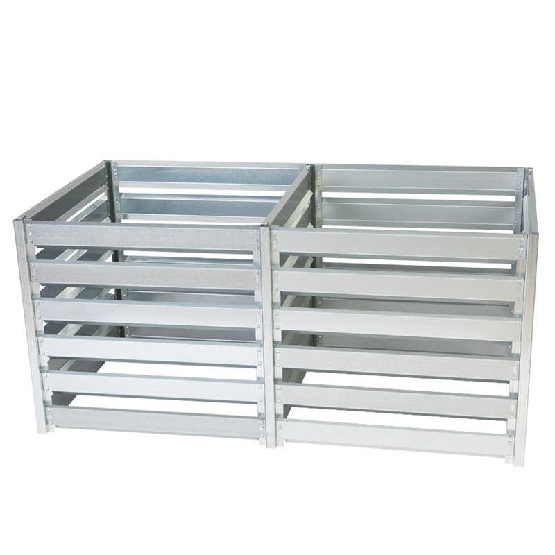 Timbela - Composteur de jardin - 182 x 91 x h85 cm - 1408l