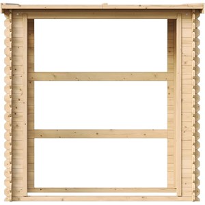Abri à bûches -l86xl184xh200 cm - 0.9 m2