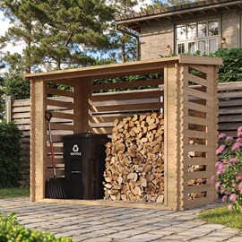 Abri à bûches -l146xl232xh199 cm - 2.63 m2
