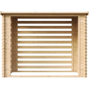 Abri à bûches -l146xl232xh199 cm - 2.63 m2