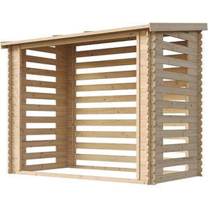 Abri à bûches -l146xl232xh199 cm - 2.63 m2