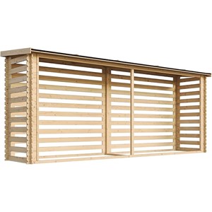 Abri à bûches -l112xl458xh199 cm - 4m2