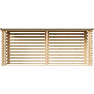 Abri à bûches -l112xl458xh199 cm - 4m2