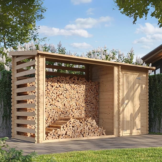 Abri de jardin+ chalet pour vélos - 348 x 146 cm - 2,54 m2+1,1 m2