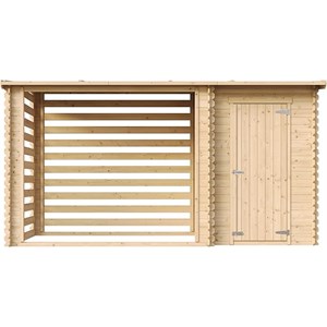 Abri de jardin+ chalet pour vélos - 348 x 146 cm - 2,54 m2+1,1 m2