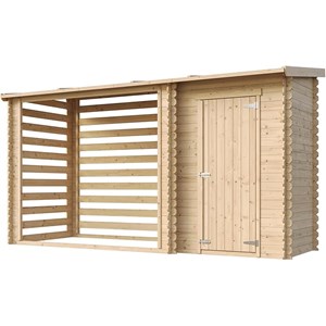 Abri de jardin+ chalet pour vélos - 348 x 146 cm - 2,54 m2+1,1 m2
