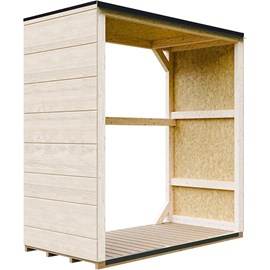 Abri à bûches extérieur 1,14 m² - 75 x 153 x h159 cm