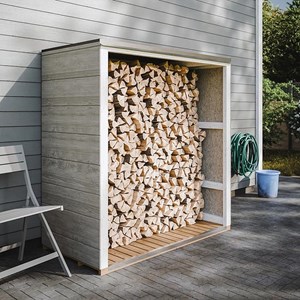 Abri à bûches extérieur 1,14 m² - 75 x 153 x h159 cm