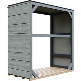 Abri à bûches extérieur 1,14 m² - 75 x 153 x h159 cm tundra cavern