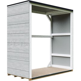 Abri à bûches extérieur 1,14 m² - 75 x 153 x h159 cm tundra grey
