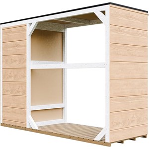 Abri à bûches extérieur75x217xh159cm abri à outils 1,09m²+0.53m²harvest honey