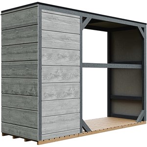 Abri à bûches extérieur75x217xh159cm abri à outils 1,09m²+0.53m²tundra cavern