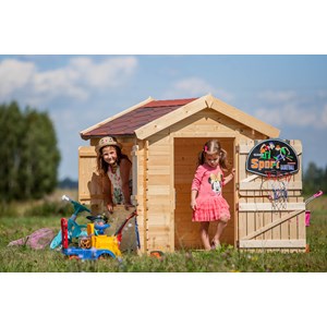 Maison en bois pour enfants sans plancher- 112x146xh143cm&nbsp;1.1m2