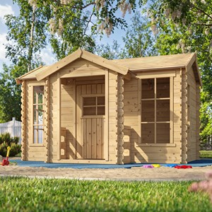 Timbela maison en bois pour enfants -  241x187xh151cm-2.63m2