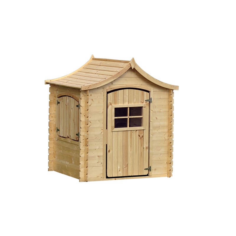 Maison en bois pour enfants avec plancher - 112x146xh152cm&nbsp;1.1m2