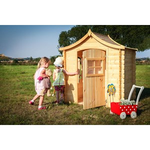 Maison en bois pour enfants sans plancher-  112x146xh152cm&nbsp;1.1m2